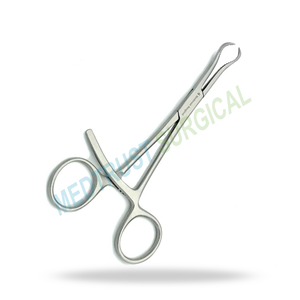 Foerster <b>Sponge</b> Holding Forceps 5.5 Inches Surgical Instrument Set Manual Stainless Steel for Surgical Dressing - Product Image 2