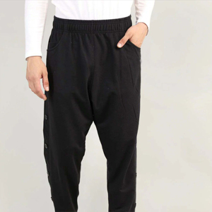 <b>Wholesale</b> Custom Men's Casual Canvas Fleece <b>Flared</b> <b>Sweatpants</b> Breathable Drawstring Closure Lightweight Eco-Friendly - Product Image 3