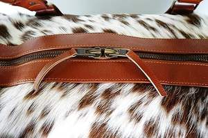 Sac de voyage de nuit en cuir véritable de qualité supérieure avec fermeture éclair, design tendance, grande capacité, léger - Fabricant pakistanais - Product Image 5