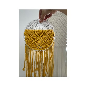 Panier de rangement artisanal en paille, en jonc de mer et en macramé avec poignée, panier en rotin pour la décoration intérieure - Vente chaude - Product Image 4