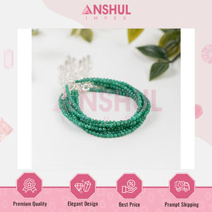 Proveedor Líder de Joyería de Moda de Lujo al por Mayor de Primera Calidad, Tobillera Unisex de Cristal de Jade Verde de 7 Pulgadas - Product Image 4