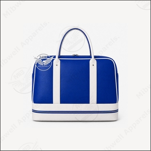 Sac de voyage week-end portable en PU de luxe bleu et blanc Zeta Phi Beta 1920, design personnalisé, fermeture éclair en polyester - Product Image 2