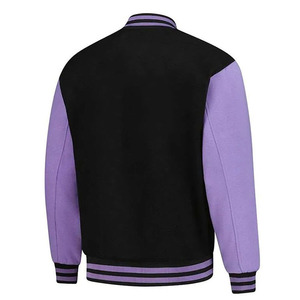 Chaqueta universitaria para mujer de calidad superior, hecha con tela 100% lana, cuerpo y mangas de tela, cierre con botones, para damas. - Product Image 2