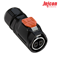 Conector Impermeable de Bloqueo Rápido MJ20 de 2 Pines Macho/Hembra 20A 300V IP67 para Iluminación Exterior y Cámaras de Seguridad