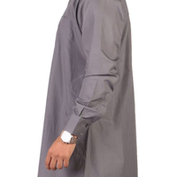 Túnica Árabe Tradicional para Hombre, Estilo Thobe/Jubbah, Larga hasta el Suelo, Manga Larga, Transpirable, Ligera, de Algodón, Elegante e Informal, Gran Venta
