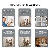 Panneau mural 3D en PVC avec miroir, imperméable, résistant à l'humidité, décoratif géométrique pour le salon, décoration intérieure