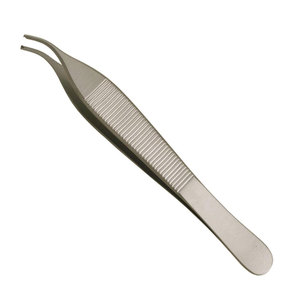 Pinza de tejido Adson de grado médico, de acero inoxidable quirúrgico, para uso clínico. - Product Image 4