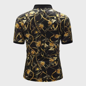 Custom Sublimated Embroidered Milk Silk Golf Shirt with <b>Camouflage</b> Print Design for <b>Men's</b> Polo Shirt - Product Image 2