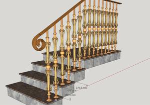 Barandilla de Escalera Artística de Hierro Forjado de Lujo, Recubierta de Zinc y Pintura en Polvo, Suministro Directo de Fábrica - Product Image 3