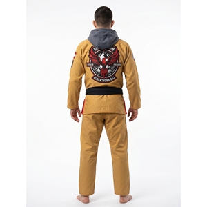 Martial Arts Jiu Jitsu Gi Custom Gold Weave Cotton Kimono Fleece Lining Modular Design for Competition Training-OEM Wholesale - Product Image 2