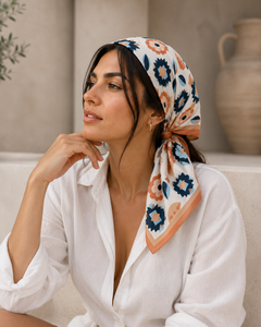 Breathable Digital Print Adult Silk <b>Square</b> <b>Scarf</b> Women European American Pattern Reversible All Seasons Daily Wear Accessory - Product Image 4