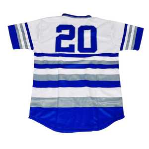 Camiseta Deportiva de Béisbol a Rayas Zeta Phi Beta para Mujer, Azul y Blanco, Sublimada, de Poliéster, Manga Corta, Estilo Casual y Atlético - Product Image 2