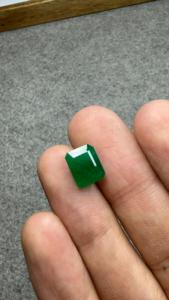 Émeraude naturelle de 3,11 carats, taille octogonale, pierre précieuse verte facettée pour bague, pendentif, collier, fournisseur de bijoux - Product Image 2