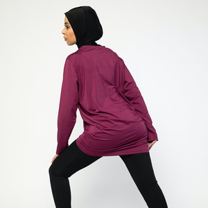 Conjunto Deportivo Modesto de 2 Piezas para Mujer con Bolsillos con Cremallera, Ropa Deportiva Musulmana para Gimnasio, Protección UV UPF50+, Material Ecológico de Secado Rápido - Product Image 6