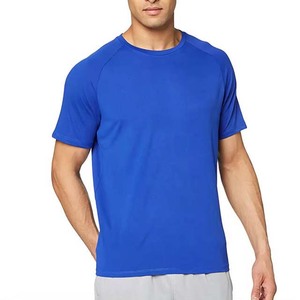 Camiseta de Hombre de Moda con Estilo Nuevo, Color Azul Rey, Chenilla, Algodón, Manga en Contraste y Bordado - Product Image 1