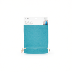 Borsa in tessuto multiuso Ilan 15x20 cm Confezione da 2 Blu Piscina - Product Image 1