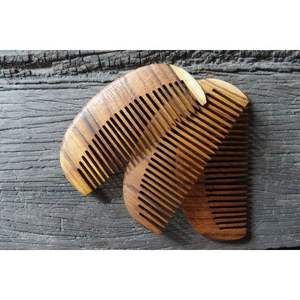 Peigne à cheveux en bois de neem écologique, produit artisanal en bambou et en bois naturel anti-frisottis - Product Image 5