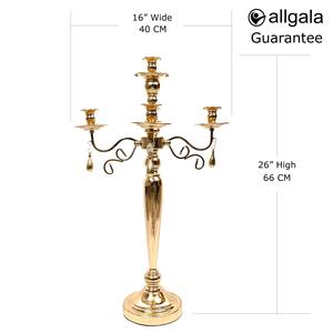 Porte-bougie en laiton, ornement métallique pour dîner aux chandelles de Noël, porte-bougie en métal pour mariage - Product Image 6