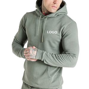 Sweat à capuche décontracté pour hommes de haute qualité sweats vierges en gros épais en peluche à manches longues pour l'hiver - Product Image 2
