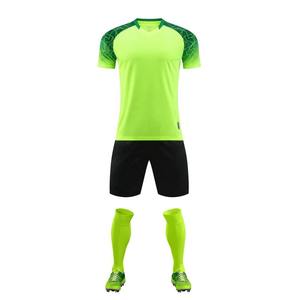 <b>Soccer</b> Uniform Set Black Green Blue Geometric Print Custom <b>Soccer</b> Jerseys & Football Uniform 100% Polyester Heat-Transfer Print - Product Image 6