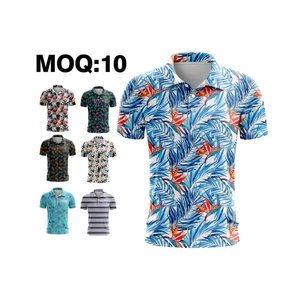 เสื้อโปโลชายแขนสั้นสำหรับเล่นกอล์ฟและเทนนิส พิมพ์ลายโลโก้ตามสั่ง ผลิตจากโพลีเอสเตอร์ผสมสแปนเด็กซ์ แห้งเร็ว นุ่มสบาย เหมาะสำหรับเล่นกีฬา - Product Image 1