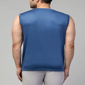 Camiseta sin mangas de estilo casual para hombre, transpirable, para gimnasio, fitness, culturismo y yoga, tejido de punto, en oferta. - Product Image 6