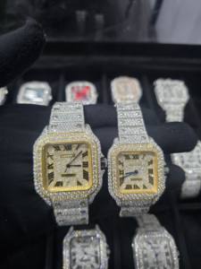 Reloj de Diamantes para Hombre en Oferta, con Manecillas Luminosas, Deportivo y de Lujo para Uso en Exteriores, Disponible al Mejor Precio - Product Image 1