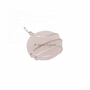 Fil de cristal en pierre naturelle pour femmes, jaspe rouge, fil rond, pendentif, collier, bijoux - Product Image 6