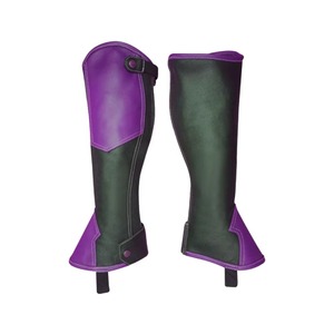Customized Cowhide Leather Horse Riding Chaps Adjustable Equestrian Half Chaps Heavy Duty Horseback Riding <b>Protective</b> <b>Shield</b> - Product Image 4