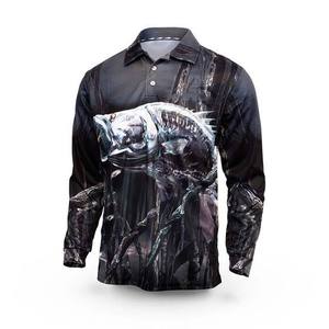 Camisetas Polo de Pesca Sublimadas UPF50+ al por Mayor para Hombre, Camisetas Polo de Secado Rápido, Camisetas Polo de Pesca de Manga Larga de Alto Rendimiento - Product Image 4