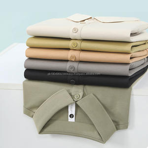 Camiseta Polo de Verano para Hombre de Alta Calidad, Diseño Transpirable, Tejido Liso, Ropa Estampada al por Mayor para Camisetas Polo - Product Image 4