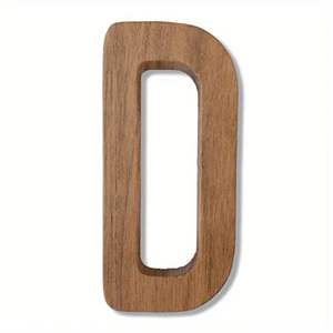 Elegantes letras del alfabeto de madera para decoración minimalista de habitación de bebé, accesorio para fotografía. - Product Image 2