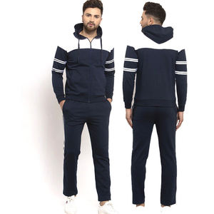 Chándal con Capucha para Hombre, Diseño Color Block en Blanco y Negro, Cierre de Cremallera, Manga Larga, Estilo Casual para Otoño, con Bolsillos Laterales, Corte Regular - Product Image 2