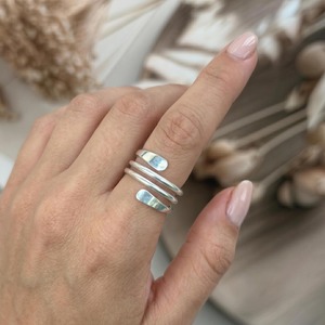 Geometric 925 Silver Minimalist <b>Plain</b> Band <b>Ring</b> Unisex Everyday Wear - Product Image 3