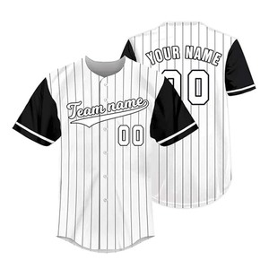 Camisetas de Béisbol Personalizadas con Transferencia de Calor, Transpirables, de Spandex/Algodón, Unisex, Tallas Grandes para Adultos, Logotipo Multiposición - Product Image 1