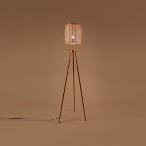 Lampe de table LED sur trépied en bois avec abat-jour en tissu - Bras flexible européen, lumière blanc chaud, fonctionne sur piles, recharge USB, écologique pour la maison - Product Image 5