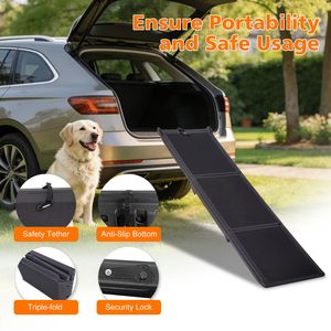 Rampa per Cani Pieghevole 180x40cm, Leggera e Portatile, Antiscivolo, per Cani di Taglia Grande - Product Image 4