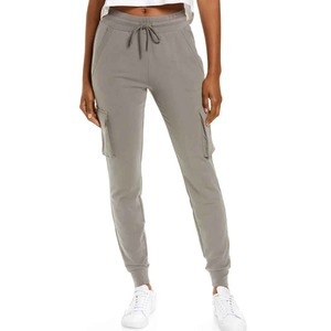 Sweatpants Low Rise Waist Adjustable Waistband Wide Leg Flare Embroidered Logo Cotton/<b>Polyester</b> <b>Joggers</b> Pants For Wome - Product Image 2