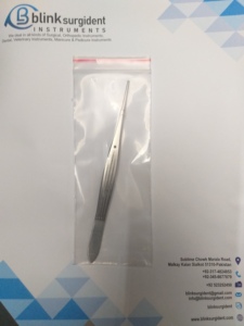 Pinces à pouce SEMKEN 1x2 dents, chirurgicales droites, 12,5 cm, pour préhension et maintien de tissus fins, BSI-100431, certifiées CE Classe I - Product Image 5
