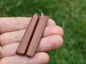 Pendientes de Madera Natural Hechos a Mano, Joyería Ecológica y Ligera, Accesorios para Mujer, Venta al Por Mayor Global de Artículos de Joyería - Product Image 2