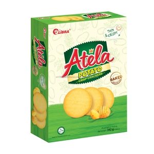 Craquelins de pommes de terre croustillants HALAL Atela 342g Produit FMCG faible en gras du Vietnam Boîte de biscuits sucrés salés Sachet Prix compétitif - Product Image 6