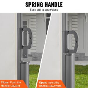 Tenda da Sole Retrattile in Alluminio per Patio 63FT X 118FT con Telo in Poliestere Impermeabile da 280g e Materiale PC - Product Image 5