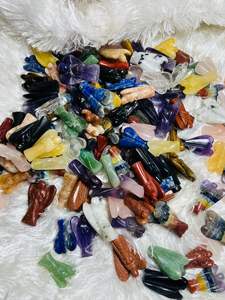 Figurines d'anges gardiens en pierres précieuses faites à la main, 1,5 pouce, pour la guérison, souvenirs, vente en gros - Product Image 2