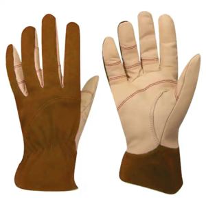 Best Performance Cowhide Grain Leather <b>Driver</b> <b>Gloves</b> Heavy Duty Heat Resistant Hand Protection Work Safety <b>Glove</b> Customized logo - Product Image 6