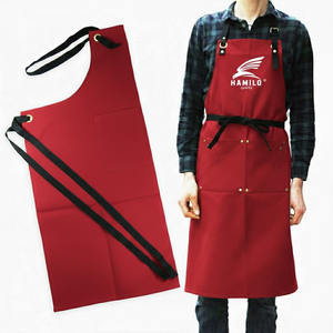 Delantal de Carpintero Ajustable de Algodón Resistente con Correa Cruzada y Bolsa para Herramientas, Uniforme de Trabajo con Color Personalizado para Personal de Restaurantes y Bares - Product Image 3