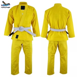 Ensemble de vêtements unisexe de haute qualité avec logo personnalisé, respirant, en polyester/coton, pour arts martiaux, karaté et jiu-jitsu - Product Image 4