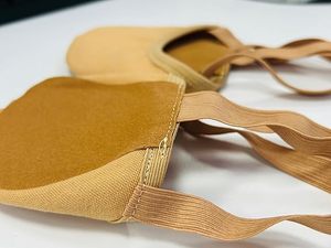 Chaussures de gymnastique rythmique Baifa Danzo en toile extensible, unisexes, demi-semelles, pour la danse contemporaine, avec doublure en coton - Product Image 6
