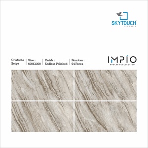 Vente en gros de haute qualité aspect marbre Porcelaine Salon 600x1200mm Carrelage de sol en céramique émaillée et polie Carrelage mural - Product Image 3