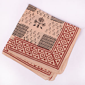 Foulard carré en coton fait main, imprimé au bloc, style Bagru, pour femme, couvre-tête et cou, bandana, mouchoir, vente en gros - Product Image 6