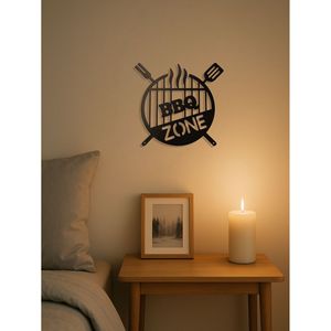 Decorazione Murale Rotonda in Ferro 3D Stile Vintage per Arredamento Rustico - Cornice di Lusso - Regalo di Halloween e Natale - Product Image 5